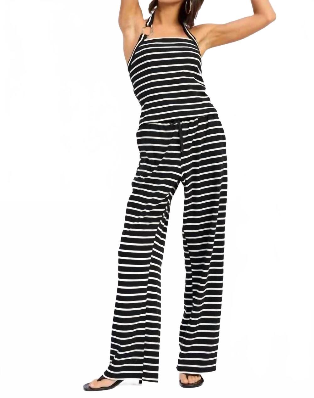 NEW EMORY PARK hardware contemporary halter top in black